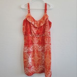 NWT Maurices Studio Y Orange Summer Dress Women's Size XL